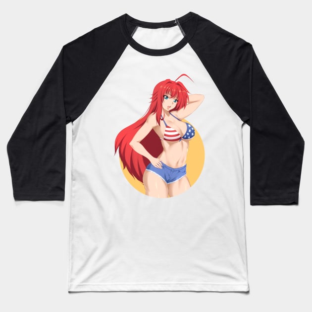 Rias Gremory // High School DxD Baseball T-Shirt by StayAlivePlz